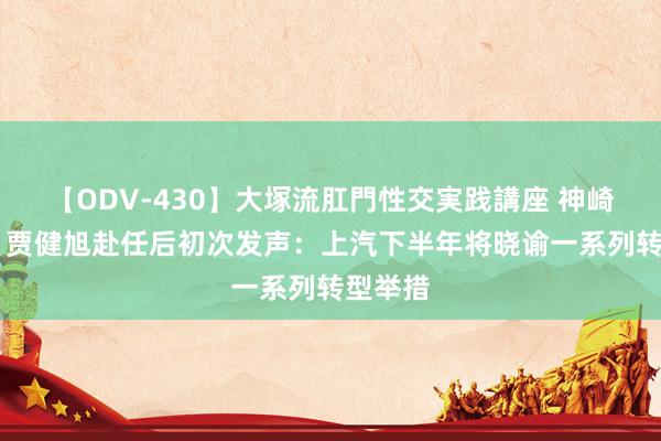 【ODV-430】大塚流肛門性交実践講座 神崎まゆみ 贾健旭赴任后初次发声：上汽下半年将晓谕一系列转型举措