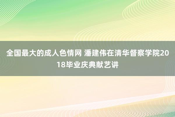 全国最大的成人色情网 潘建伟在清华督察学院2018毕业庆典献艺讲